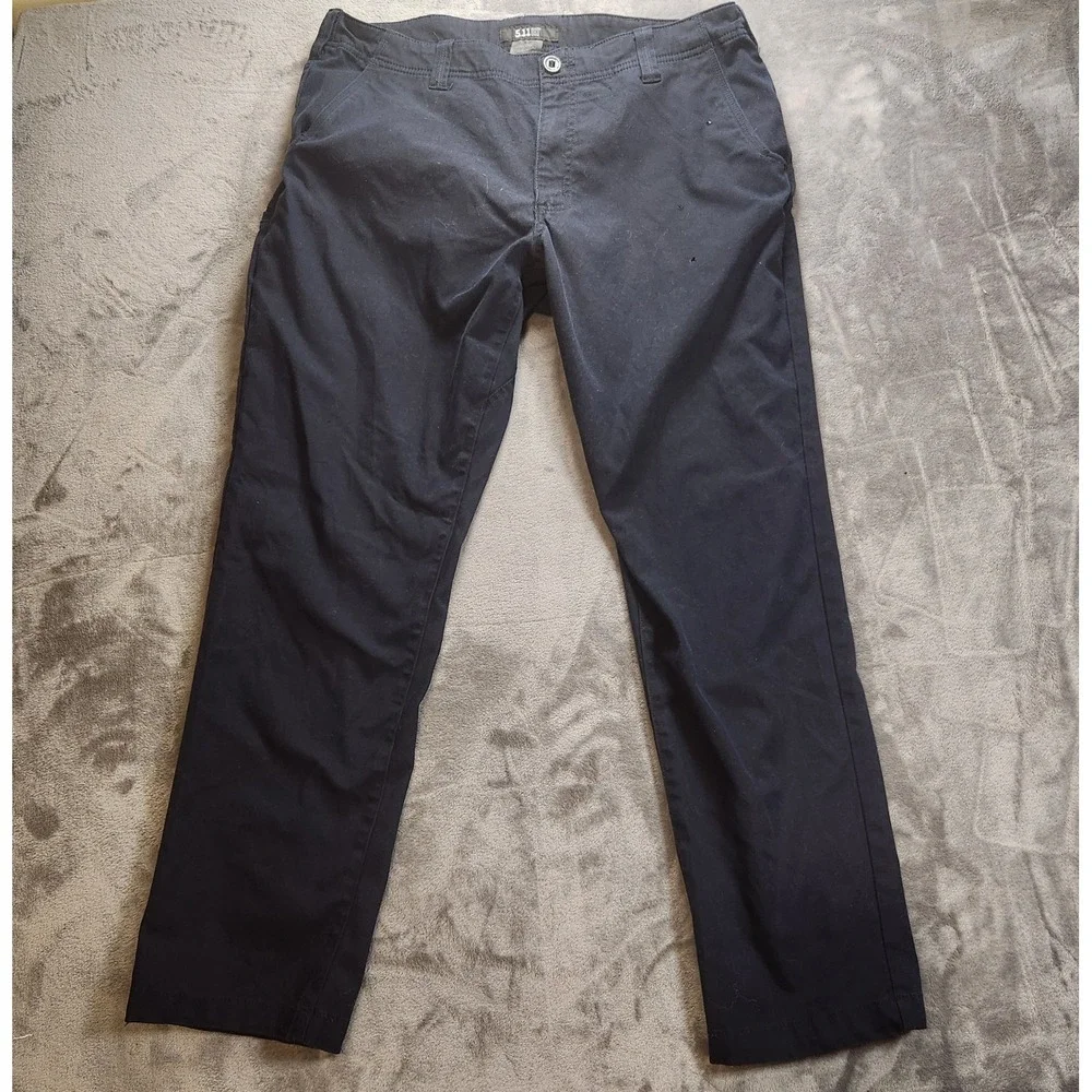 5.11 Tactical Pants Mens 36x32 Black Edge Chino Utility Lightweight